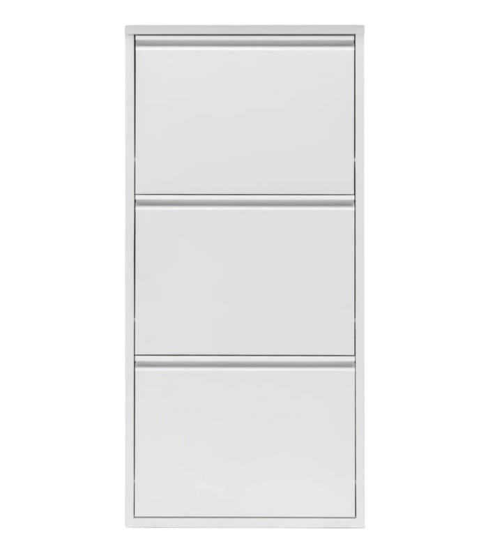 3 Kapaklı Metal Ayakkabılık Beyaz 1. Sınıf DKP Çelik
